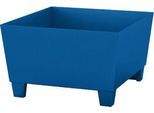 Auffangwanne ASECOS, Stahl, mit Staplerschuhen, 200 l Auffangvolumen, B 815 x T 840 x H 473 mm, lackiert
