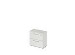Schäfer Shop Select HR-Schrank Start Off, 2 OH, abschließbar, B 800 x T 420 x H 788 mm, Holz, lichtgrau/lichtgrau