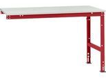 Manuflex Ansatztisch UNIVERSAL Standard, Tischplatte Kunststoff, 1500x1000, rubinrot