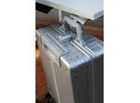 Kofferhalter actiHook, für actiCase Koffer, bis 20 kg, 360° drehbar, Schraubverbindung, L 188 x B 120 x H 40 mm, Aluminium, silber