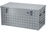 Transportkiste, Aluminium-Riffelblech mit Gasdruckdämpfer, 250 l