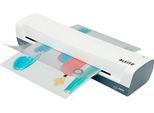 Leitz Laminiergerät iLAM Home A3 EU, bis A3, für Folien mit Stärke 75-125 µm, 300 mm/min, inkl. Folien-Starterkit, weiß-grau