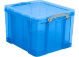 Box, Kunststoff, transparent blau, 35 l