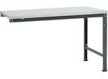 Manuflex Ansatztisch UNIVERSAL Spezial, Tischplatte Kunststoff, 1500x1000, anthrazit