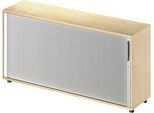 Schäfer Shop Genius Querrollladenschrank TETRIS WOOD, 2 OH, B 1600 mm, Höhe inkl. Gleiter, Mitteltrennwand, Ahorn-Dekor