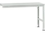 Manuflex Ansatztisch UNIVERSAL Standard, 1500 x 800 mm, Kunststoff lichtgrau, lichtgrau