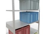 SCHULTE Lagertechnik - Stecks.Grundr. mit Längenriegel - 2500x1300x800 mm, Typ 150 kg