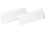 Etikettentasche Durable Hard Cover, 1/2 A5 quer, selbstklebend, mit Permanent-Klebestreifen, rückstandsfrei ablösbar, PET Hartfolie, transparent