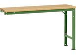 Manuflex Ansatztisch UNIVERSAL Spezial, 1500 x 800 mm, Multiplex natur, resedagrün