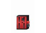 Chemikalienschrank asecos CS-CLASSIC-G, Flügeltüren mit Glasausschnitt, Front Verkehrsrot, B 810 x T 520 x H 1105 mm