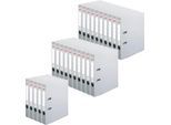 herlitz Ordner maX.file protect, DIN A4, Rückenbreite 50 mm, 25 Stück, grau