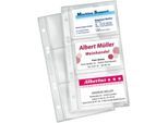 VELOFLEX Visitenkartenhülle, DIN A5, transparent, 10 Stück