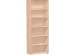 Regal PALENQUE, 6 OH, B 800 x T 400 x H 2160 mm, Buche-Dekor