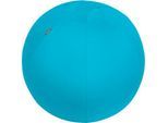 Sitzball Leitz Ergo Cosy, Stärkung der Rücken- und Rumpfmuskulatur, Stoffüberzug, ⌀ 650 mm, blau
