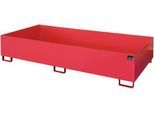 Regalwanne Typ RW/RW 2700-3, ohne Gitterrost, rot RAL3000