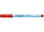 Folienstifte Staedtler Lumocolor® correctable 305, Linienbreite M, trocken abwischbar, 10 St., rot
