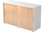 Schiebetürenschrank, 2 OH, B 1200 x T 400 x H 748 mm, Eiche-Dekor