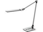 Hansa LED Tischleuchte Wave, 3000 - 5800 K, 8,5 W, stufenlos dimmbar, Memoryfunktion, 8,5 W, silber-gebürstet