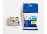 Brother M-Schriftbandkassette K 631, 12 mm, gelb/schwarz