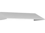 Schrägdachaufsatz für C+P Schließfachschrank Resisto, Neigung von 26°, B 1148 x T 640 x H 230 mm, Stahl, verkehrsweiß RAL 9016