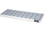 Bauer Kleingebindewanne KGW 1/M V4A, mit Lochblechrost, L 940 x B 370 x H 60 mm, 20 L, 150 kg, Edelstahl 1.4571, Silber