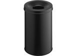 Papierkorb Safe, selbstlöschend 30 L, schwarz