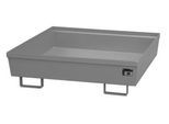 Auffangwanne BAUER AO-4/A, Stahl, 280 l, B 1200 x T 1200 x H 335 mm, grau