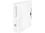 LEITZ® Ordner Active WOW, DIN A4, Rückenbreite 82 mm, weiß