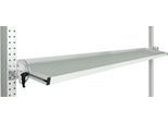 Manuflex Neigbare Ablagekonsole, für Reihe Universal oder Profi, Nutztiefe 345 mm, für Tischbreite 1750 mm, lichtgrau