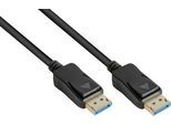 DisplayPort 2.0 Kabel Good Connections, bis 8K, bis 54 Gbit/s, Kupferleitungen, Verriegelungsschutz, Länge 1 m, schwarz