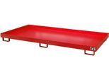 Regalwanne Typ RW/RW 2700-1, ohne Gitterrost, rot RAL3000