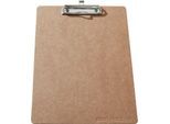 Schäfer Shop Pure Klemmbrett, 50 DIN-A4-Blatt á 80g/qm, B 230 x H 320 mm, braun