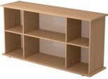 Sideboard TARA, B 1661 x T 448 x H 840 mm, Nussbaum-Dekor
