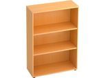 Regal für Anbauwand TARA, 3 Ordnerhöhen, stapelbar, B 800 x T 330 x H 1144 mm, Buche-Dekor