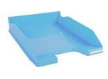 Briefablage Exacompta BEE BLUE Combo-Midi, für Dokumente im Format A4+, stapelbar, Etikettenhalter, Kunststoff, pastellblau, 6 Stück