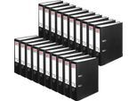 herlitz Ordner maX.file protect, DIN A4, Rückenbreite 80 mm, 20 Stück, schwarz