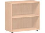 Regal PALENQUE, 2 OH, B 800 x T 400 x H 752 mm, Buche-Dekor