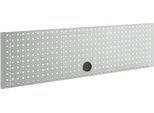 Schäfer Shop Pure Lochwand für AST31 Tischaufbau, bis 150 kg, B 1500 x H 380 mm, Stahl, lichtgrau