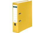 Schäfer Shop Select Ordner, DIN A4, Rückenbreite 80 mm, Polypropylen und Recyclingpapier, gelb