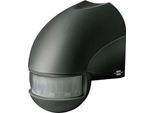 Brennenstuhl Infrarot-Bewegungsmelder PIR 180, Innen-/Außenbereich, 180° Erfassungswinkel, 12 m Reichweite, IP44, 230 V, einstellbare Einschaltdauer, B 65 x H 90 mm, anthrazit