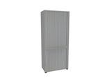 Querrollladenschrank, zweiteilig, B 800 mm, 5 OH, silber