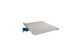 Universalablage für Pack- und Arbeitstisch Rocholz System 1200/1600/2000, bis zu 25 kg, höhenverstellbar, B 440 x T 520 x H 90 mm, hellgrau