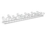 Bügelparker WSM, 2-seitig, für Reifen bis B 55 mm, B 3500 x T 3200 x H 415 mm, Stahl feuerverzinkt, 20 Einstellplätze, montiert