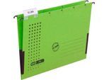 ELBA chic® ULTIMATE Hängetasche, für Formate bis DIN A4, Recyclingkarton, 25 Stück, grün