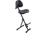 Stehhilfe meychair Futura Light AF-SR-11046, klapp- & sitzhöhenverstellbar, mit Aufstieghilfe, B 360 x T 220 x H 540-900 mm, Stahl & PU-Schaum, schwarz