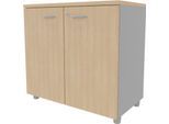 Anstell-Flügeltürenschrank ARLON OFFICE, B 800 x T 450 x H 730 mm, Eiche-Dekor