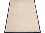 Schmutzfangmatte miltex Eazycare Style, eckig, antistatisch, UV-beständig, waschbar, High-Twist-Nylon & Niltrilgummi, 800 x 1200 mm, hellelfenbein