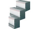 Ordner herlitz maX.file nature, DIN A4, Rückenschild geklebt, Hartpappe, Rückenbreite 50 mm, grau, 25 Stück