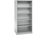 Schäfer Shop Select Regalschrank MS, 5 OH, B 950 x T 600 x H 1935 mm, Stahlblech, Lichtgrau