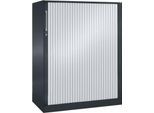 Rollladenschrank ASISTO C 3000, 3 Ordnerhöhen, B 1000 mm, anthrazit/alusilber